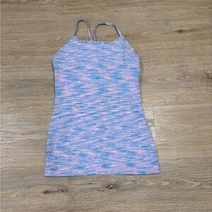 Ivivva Pink and Blue Striped Tank Top